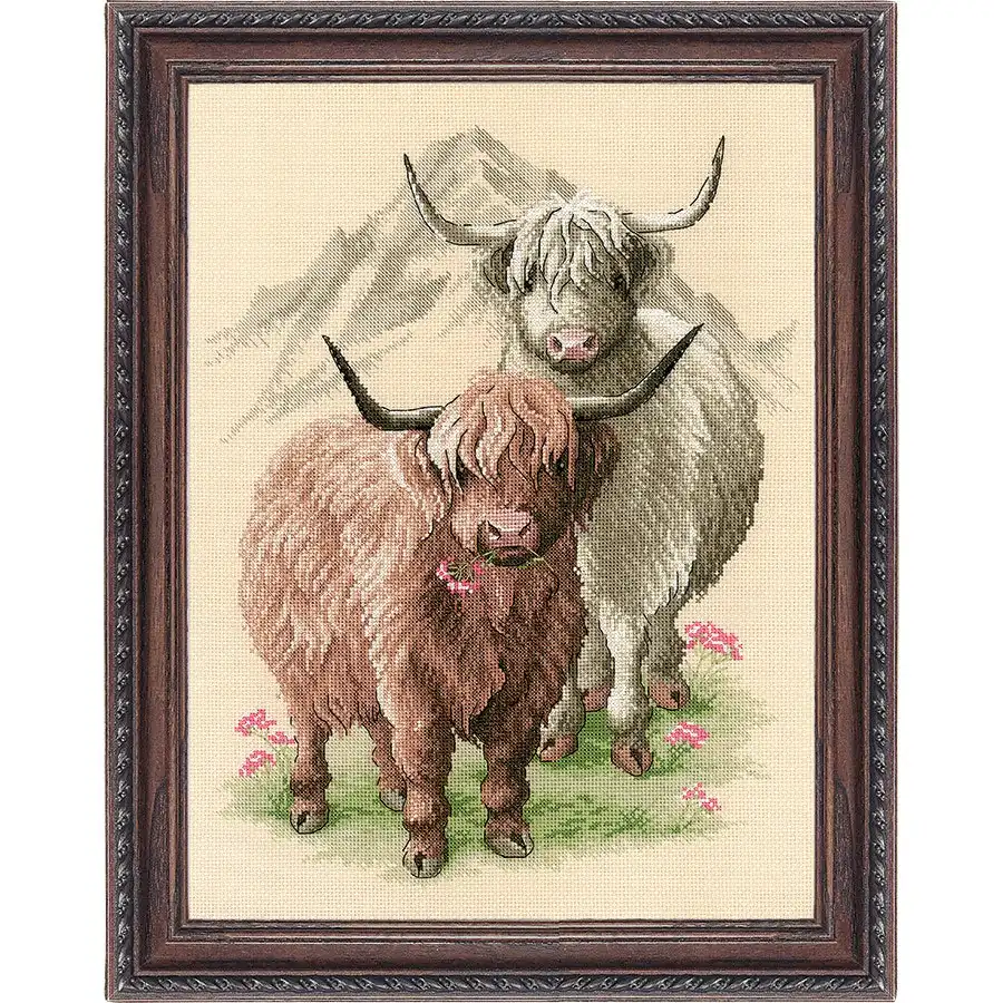 Highland Buddies Cross Stitch- Needlework