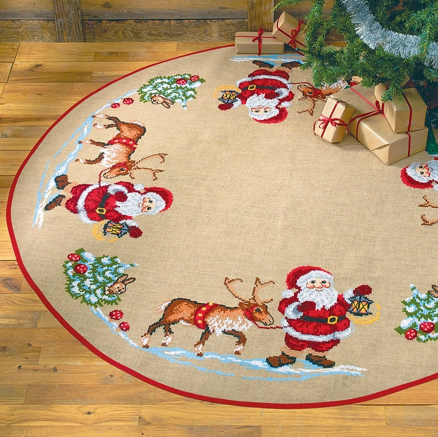 Christmas Tree Skirt- Needlework