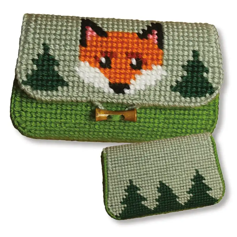 Fox Purse Needlepoint- Needlework