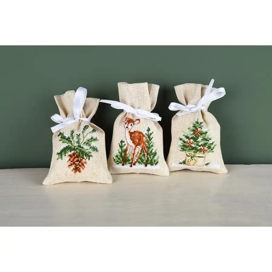 Winter Sachets Cross Stitch- Needlework