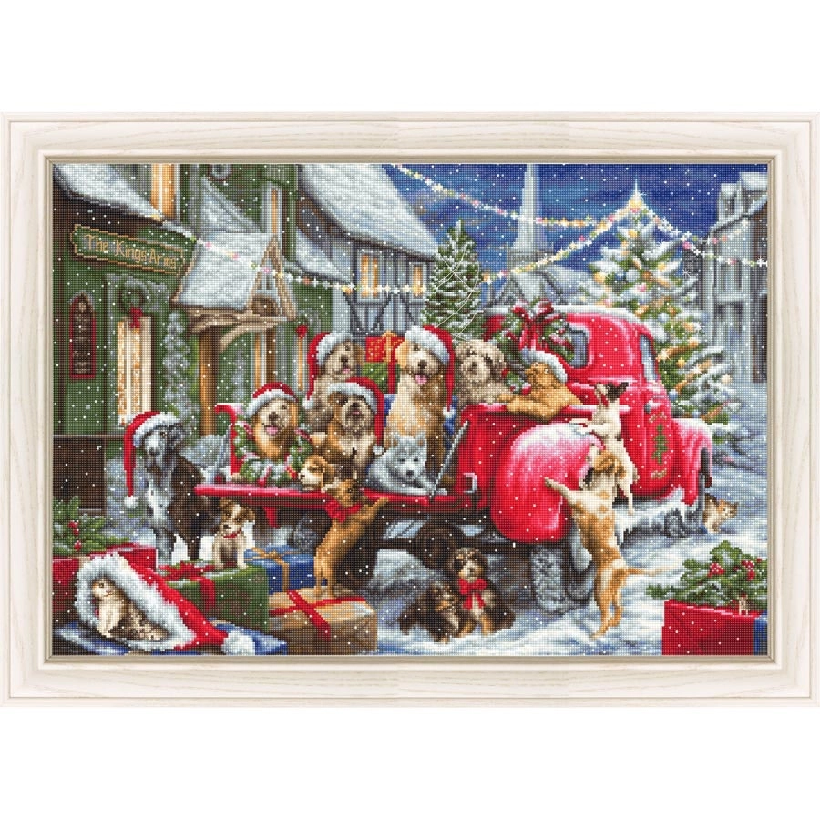 Christmas Labs Cross Stitch- Needlework