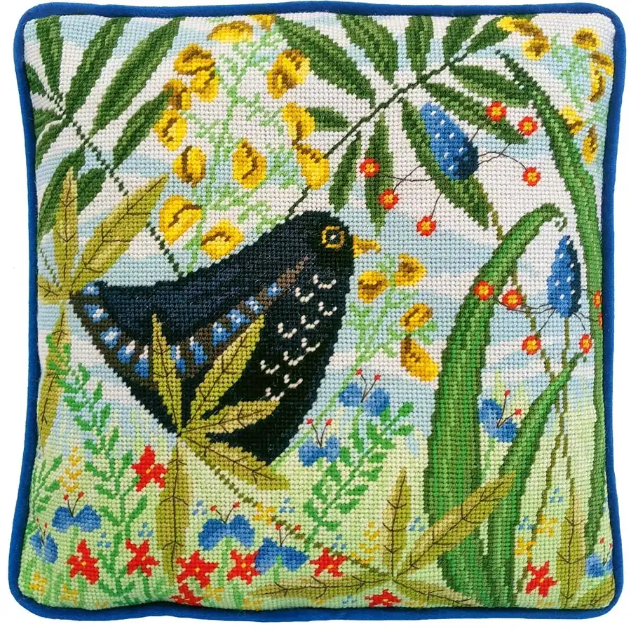 Merle Needlepoint Cushion- Needlework