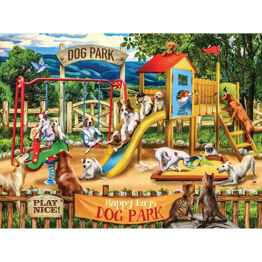 Happy Days Dog Park 1000 pc- Jigsaws
