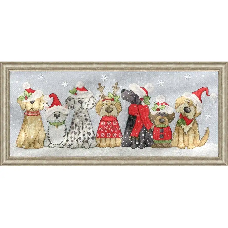 Holiday Hounds Cross Stitch- Needlework