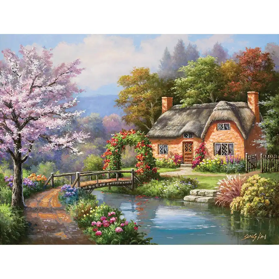 Spring Creek Cottage 300 pc- Jigsaws