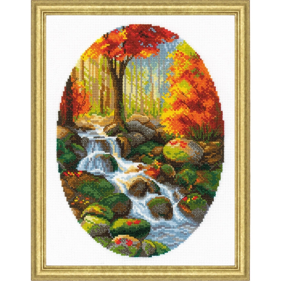 Autumn Foliage Cross Stitch- Needlework