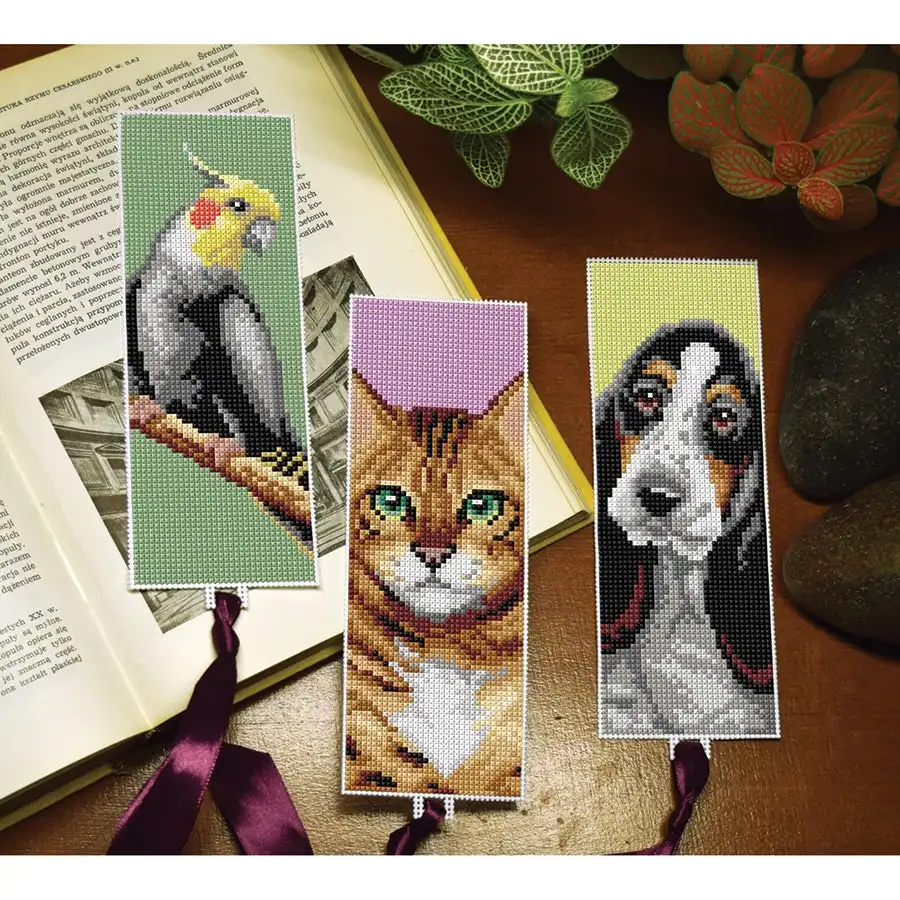 Bookmark Trio- Needlework