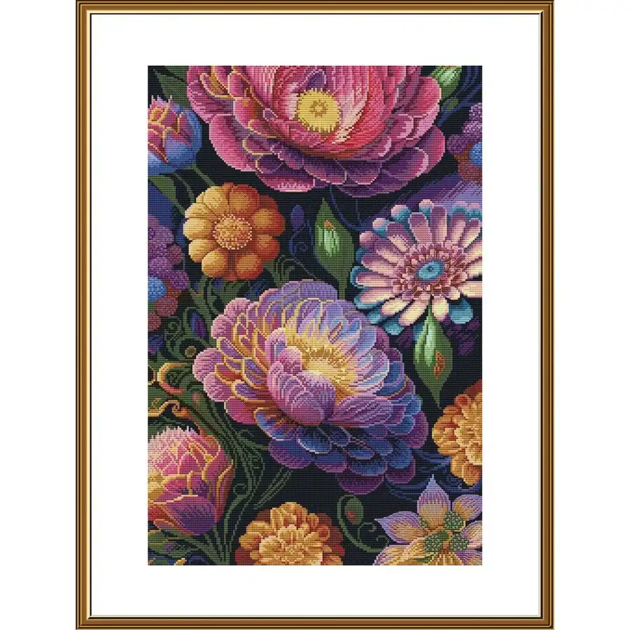 Floral Variety Cross Stitch- Needlework