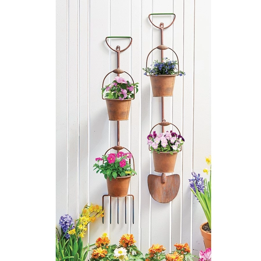 Rustic Garden Tool Planters set/2