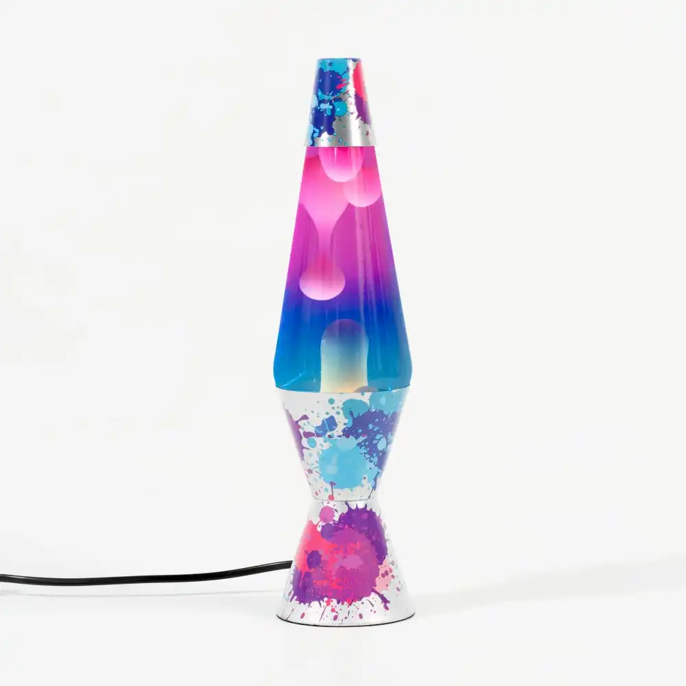 Colour Burst & White Lava Lamp