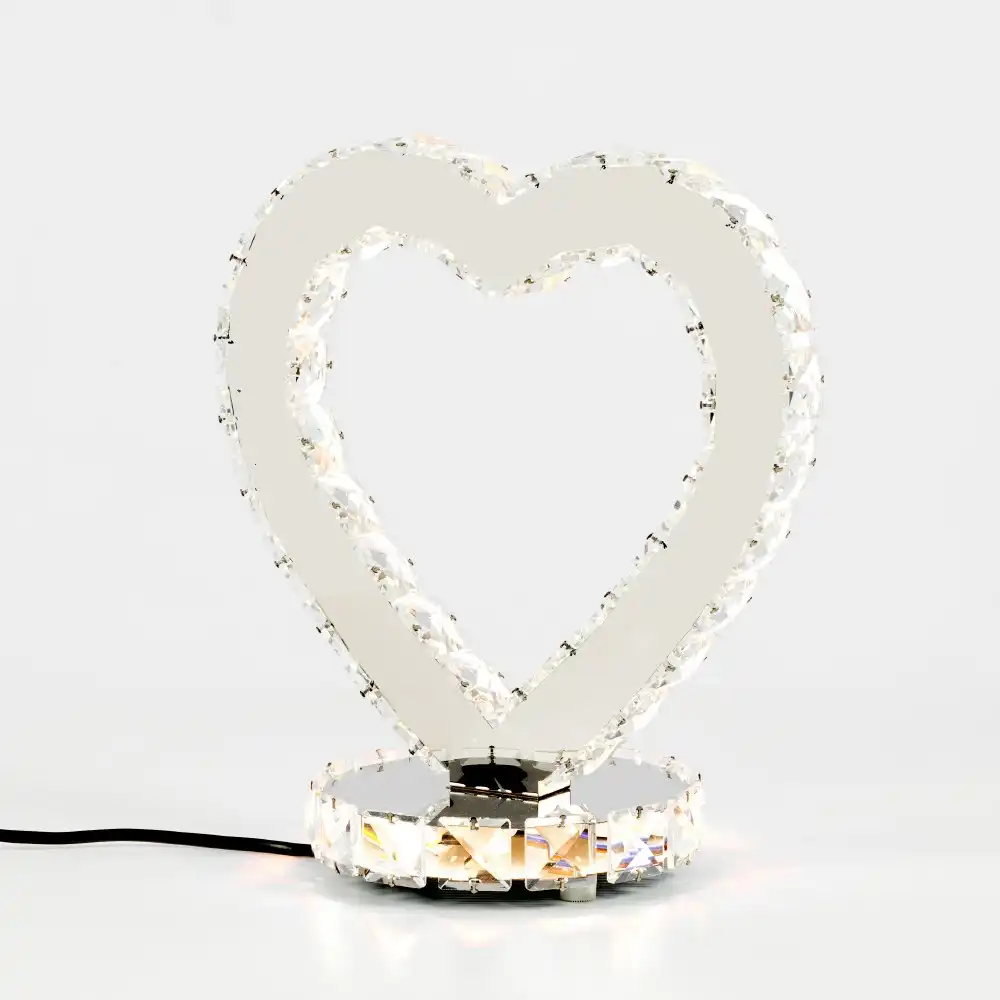 Heart Diamond Crystal Lamp