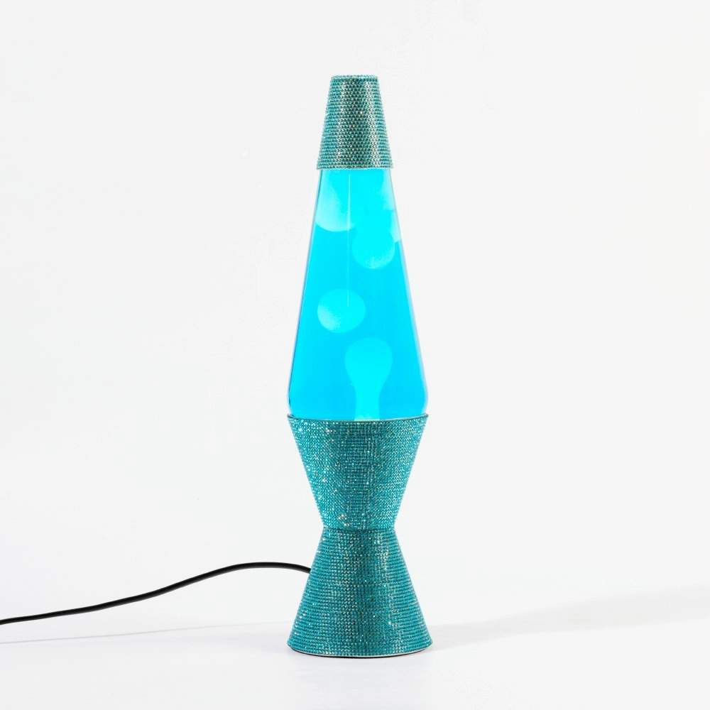 Glam Blue & White Lava Lamp