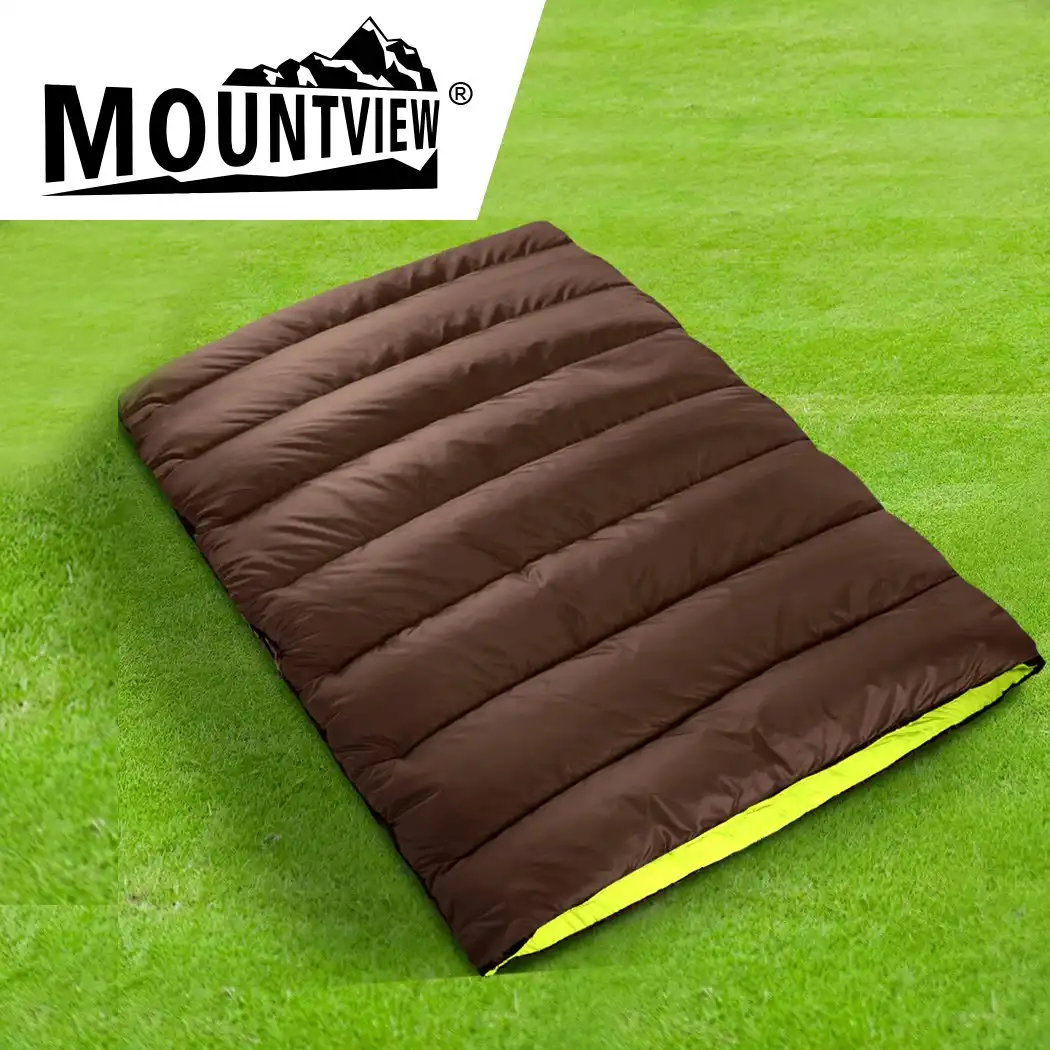 Mountview Double Sleeping Bag Bags Outdoor Camping Hiking Thermal -10â„ƒ Tent Sack