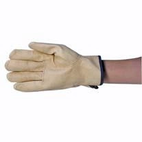 Livingstone Rigger Gloves, Cow Grain, Large Cuff, Size 10, Pair