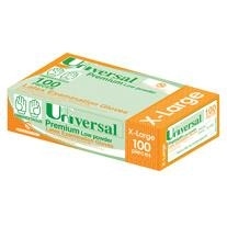 Universal Biodegradable Latex Gloves, ASTM, Low Powder, Extra Large, Cream Colour, 90/Box, 900/Carton