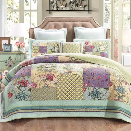 Cosmic Floral Bed Coverlet Set Range by Classic Quilts