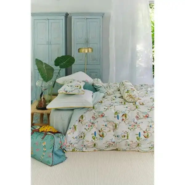 White Singerie Cotton Quilt Cover Set by PIP Studio