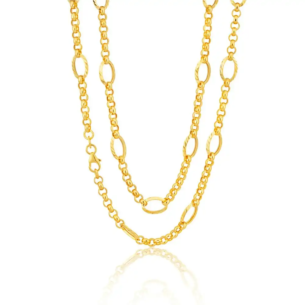 9ct Yellow Gold 45cm Belcher Chain