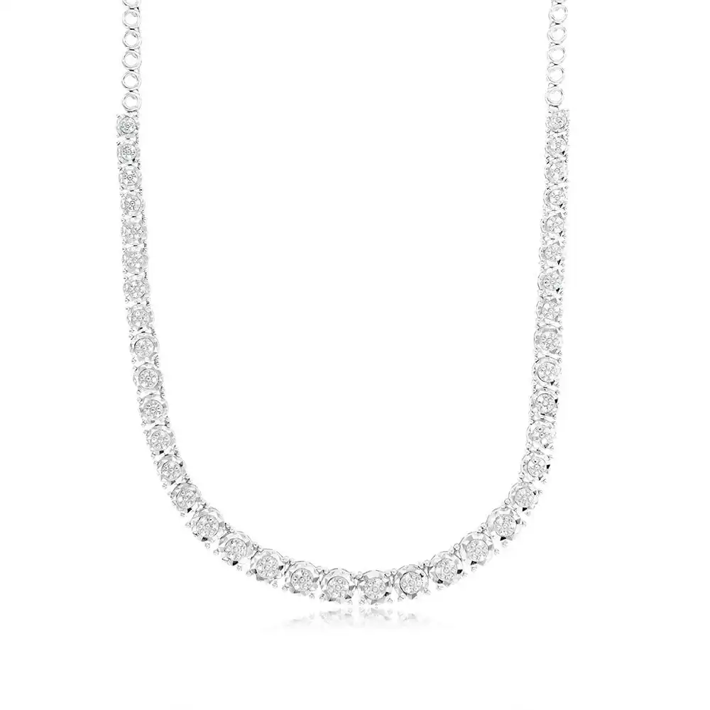 1/3 Carat Diamond Chain in Sterling Silver