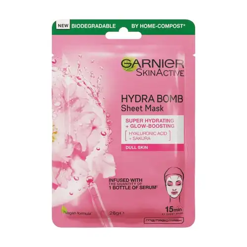 Garnier Hydra Bomb Hyaluronic Acid + Sakura Sheet Mask 28g