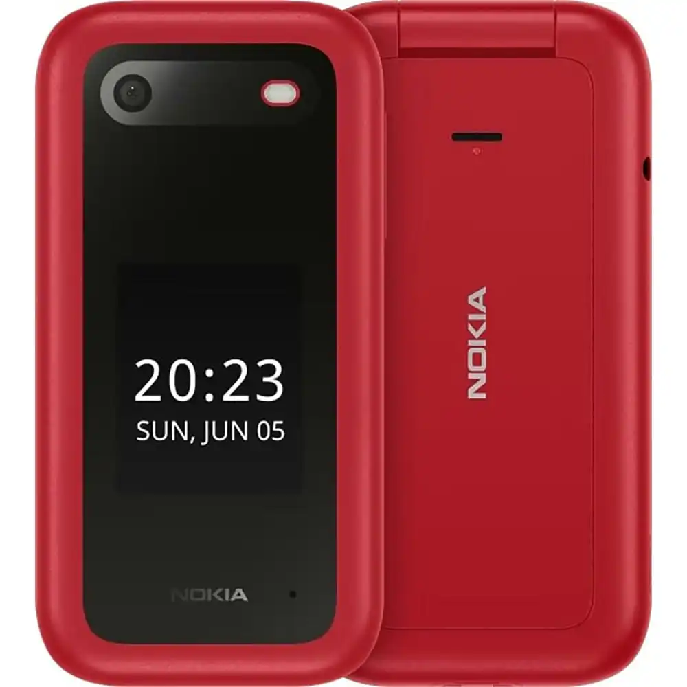 OPEN BOX Nokia 2660 Dual SIM 4G FLIP BIG Button Phone Unlocked - Red