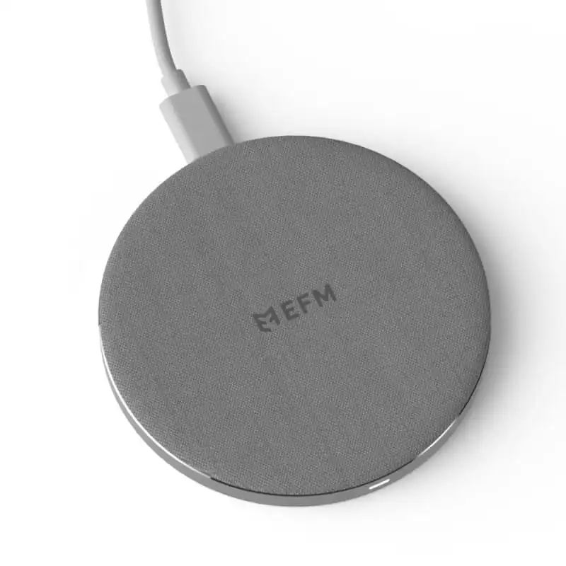 EFM 15W Wireless Charge Pad with Qi certification - Silver