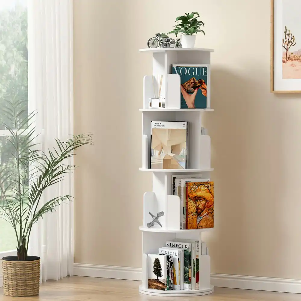 Artiss Bookshelf 4 Tiers EDIE White