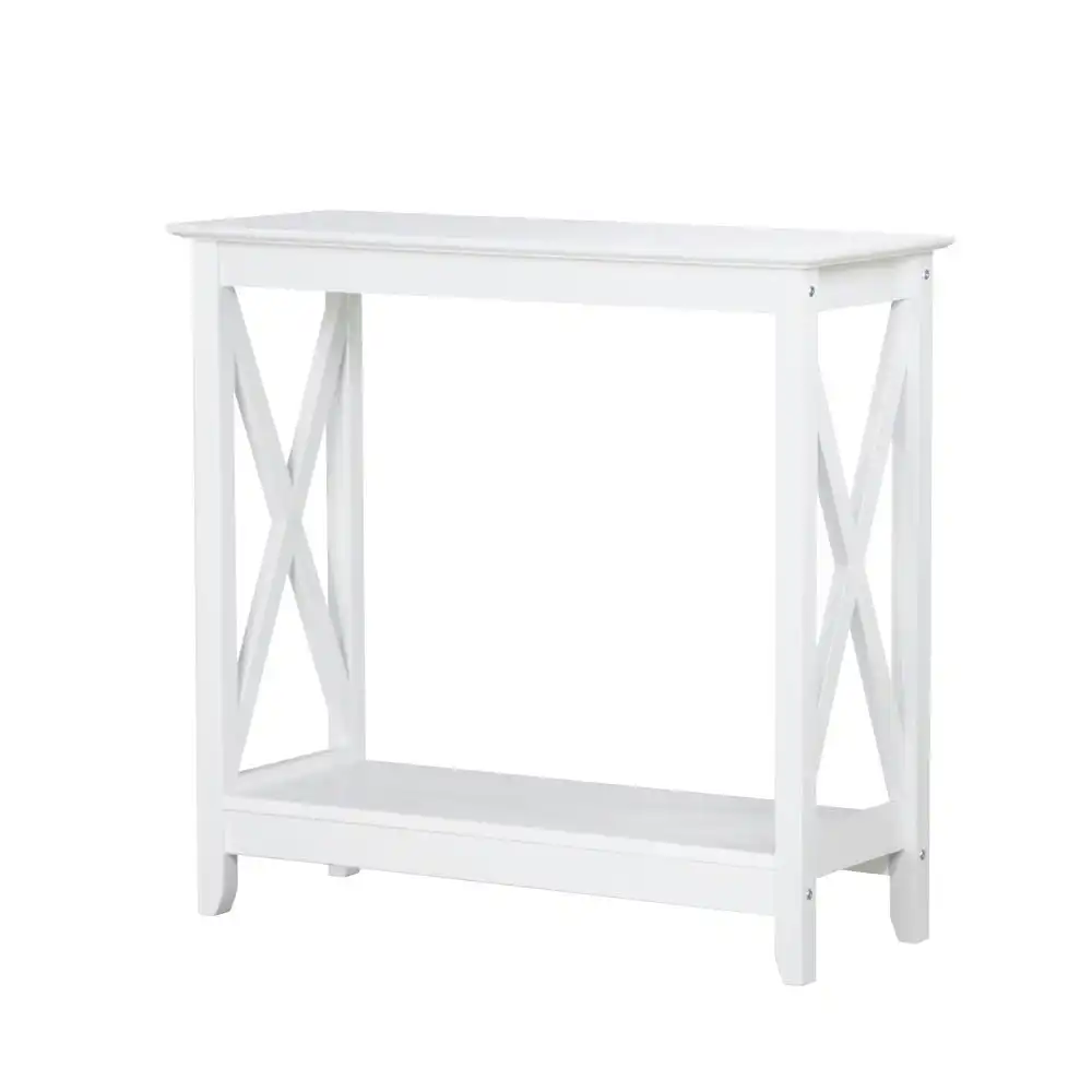 Isnelda Modern Stylish Wooden Hallway Console Hall Table Desk - White