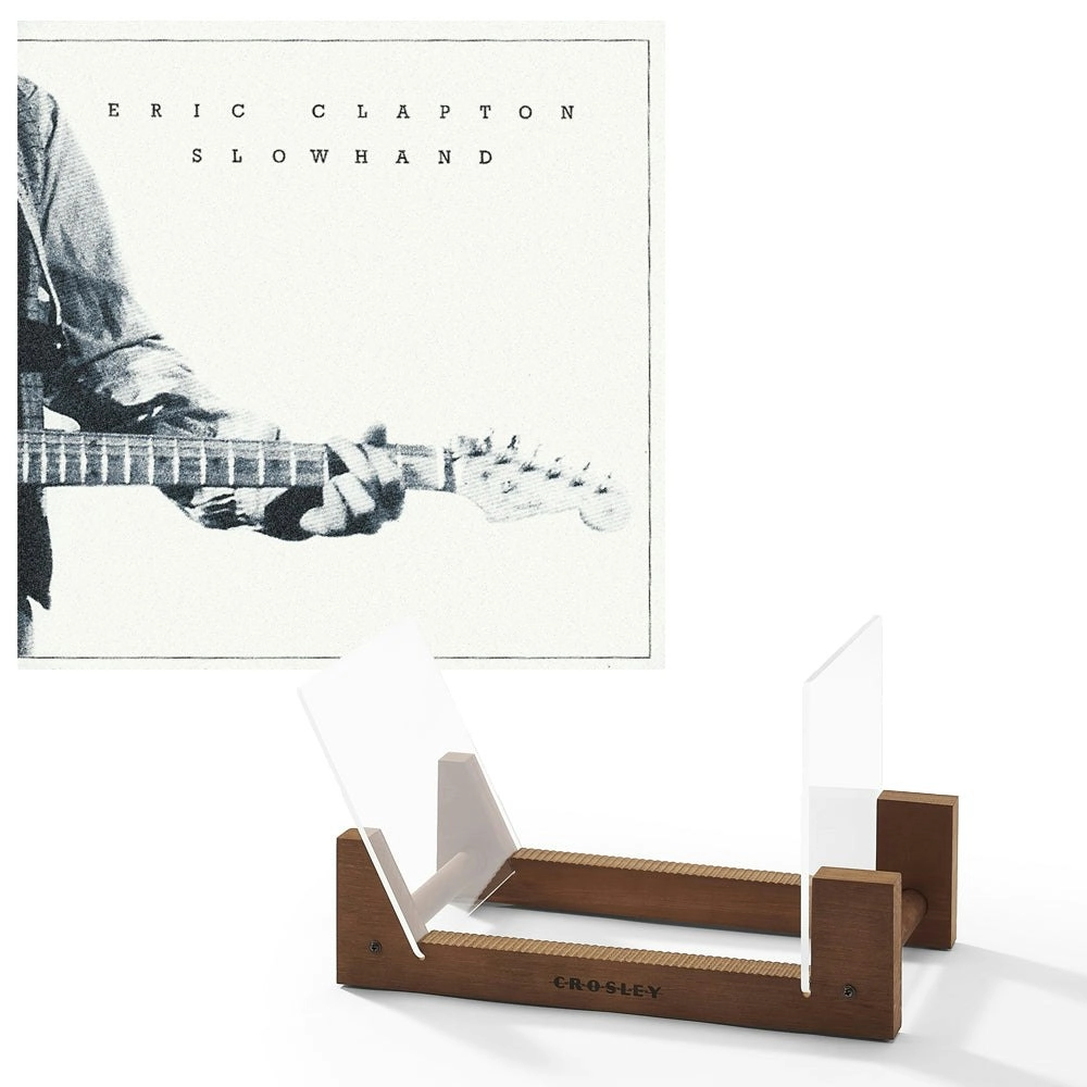 Eric Clapton Slowhand 35th Anniversary - Vinyl Album & Crosley Record Storage Display Stand