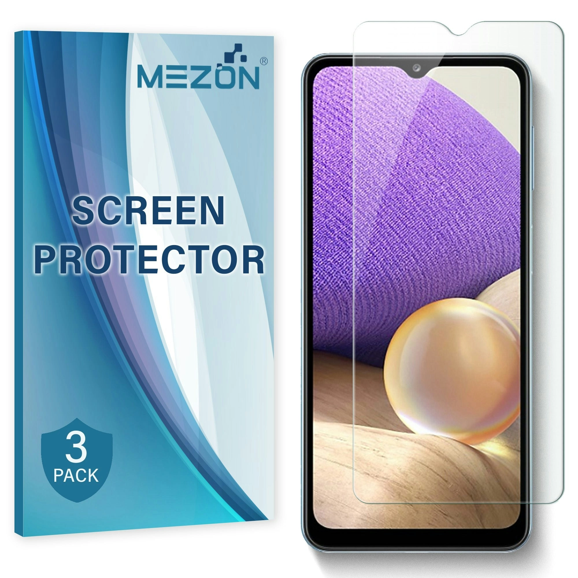 [3 Pack] MEZON Samsung Galaxy A22 5G (6.6") Anti-Glare Matte Screen Protector Case Friendly Film (A22 5G, Matte)