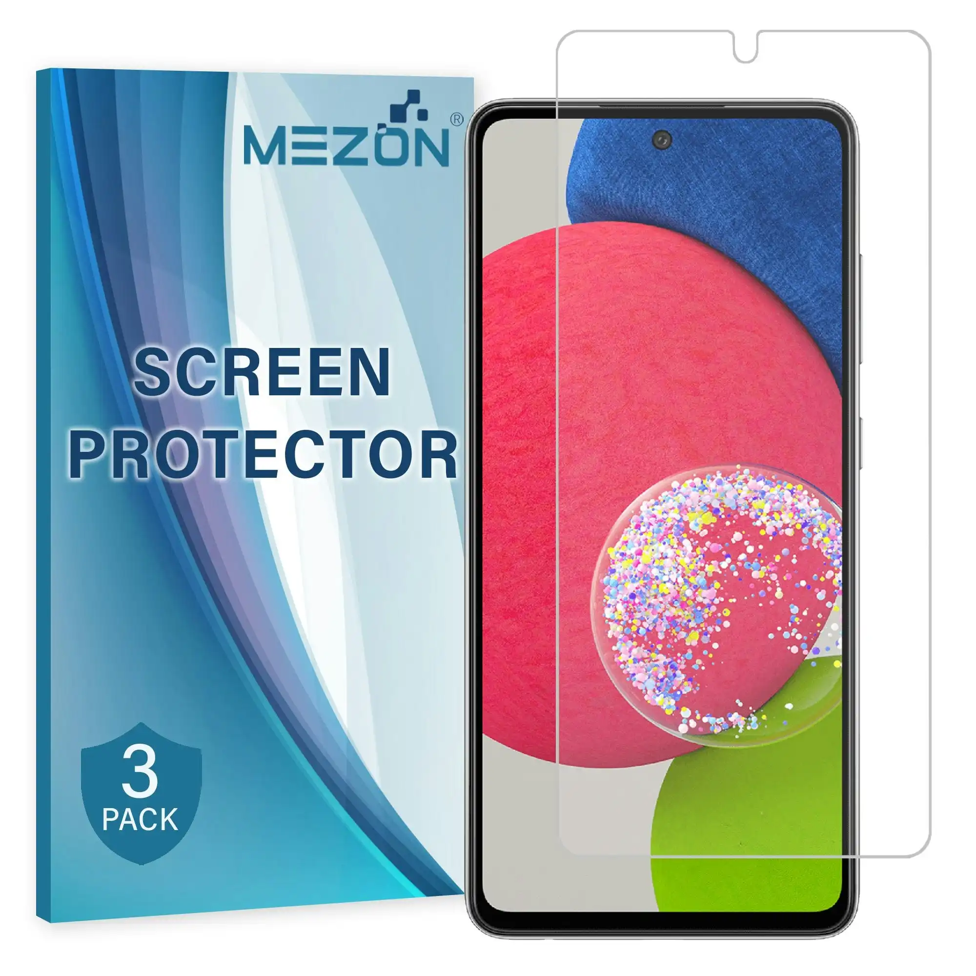 [3 Pack] MEZON Samsung Galaxy A52s 5G Anti-Glare Matte Screen Protector Case Friendly Film (A52s 5G, Matte)