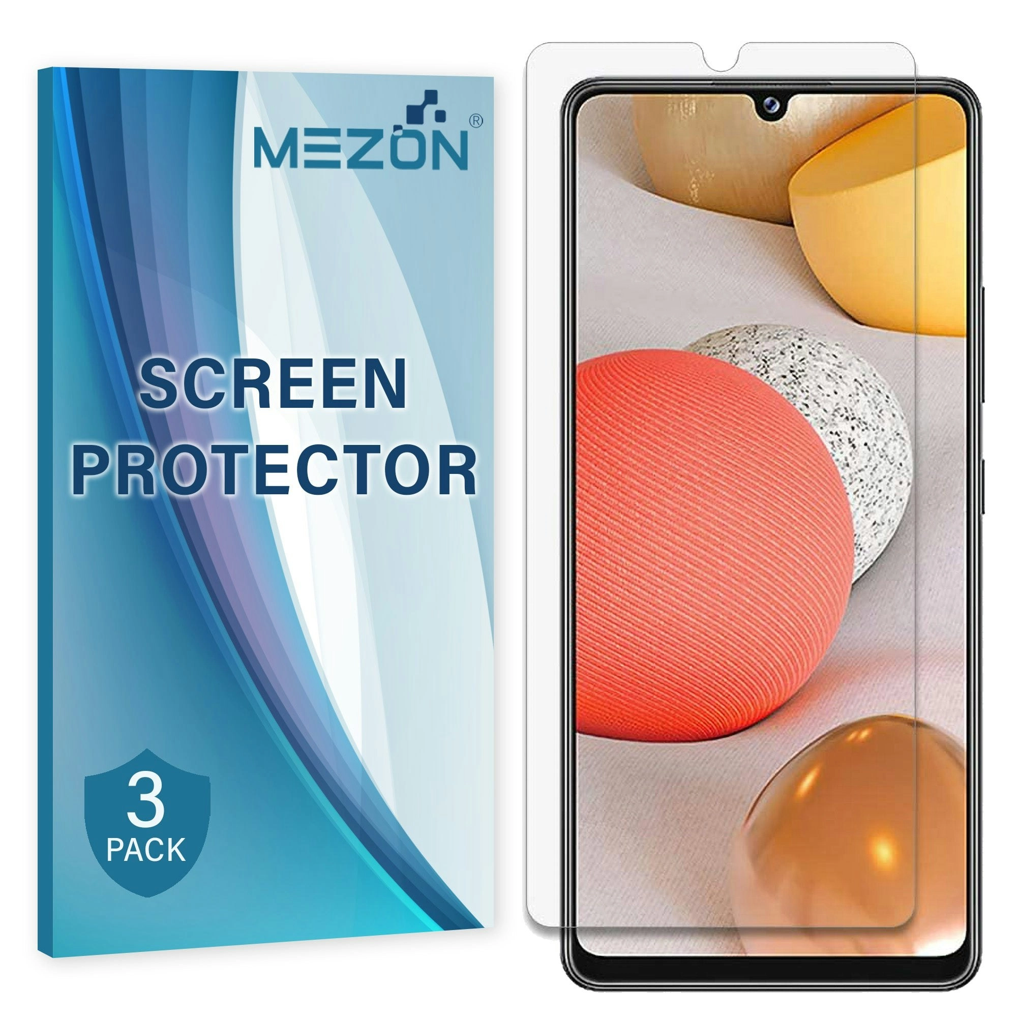 [3 Pack] MEZON Samsung Galaxy A42 5G Anti-Glare Matte Screen Protector Case Friendly Film (A42 5G, Matte)