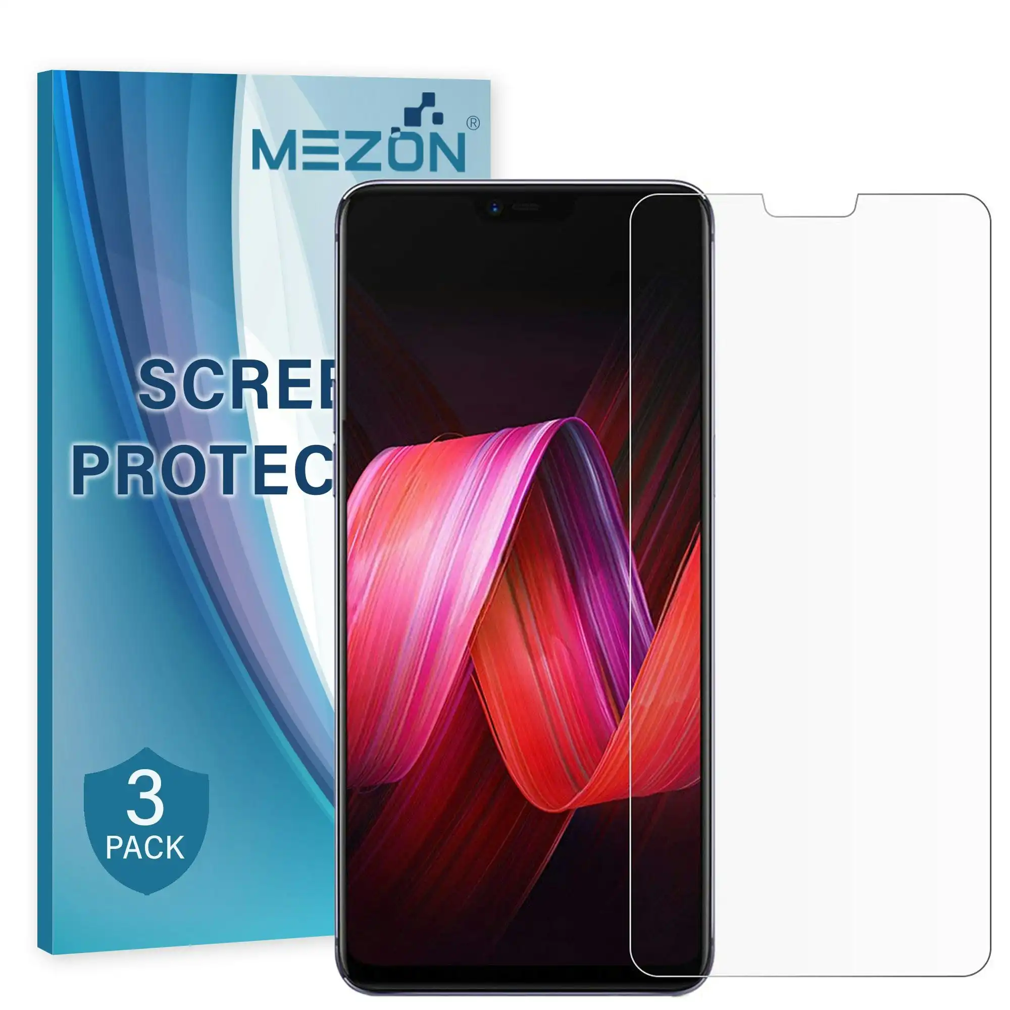 [3 Pack] MEZON OPPO R15 Pro Anti-Glare Matte Screen Protector Case Friendly Film (R15 Pro, Matte)