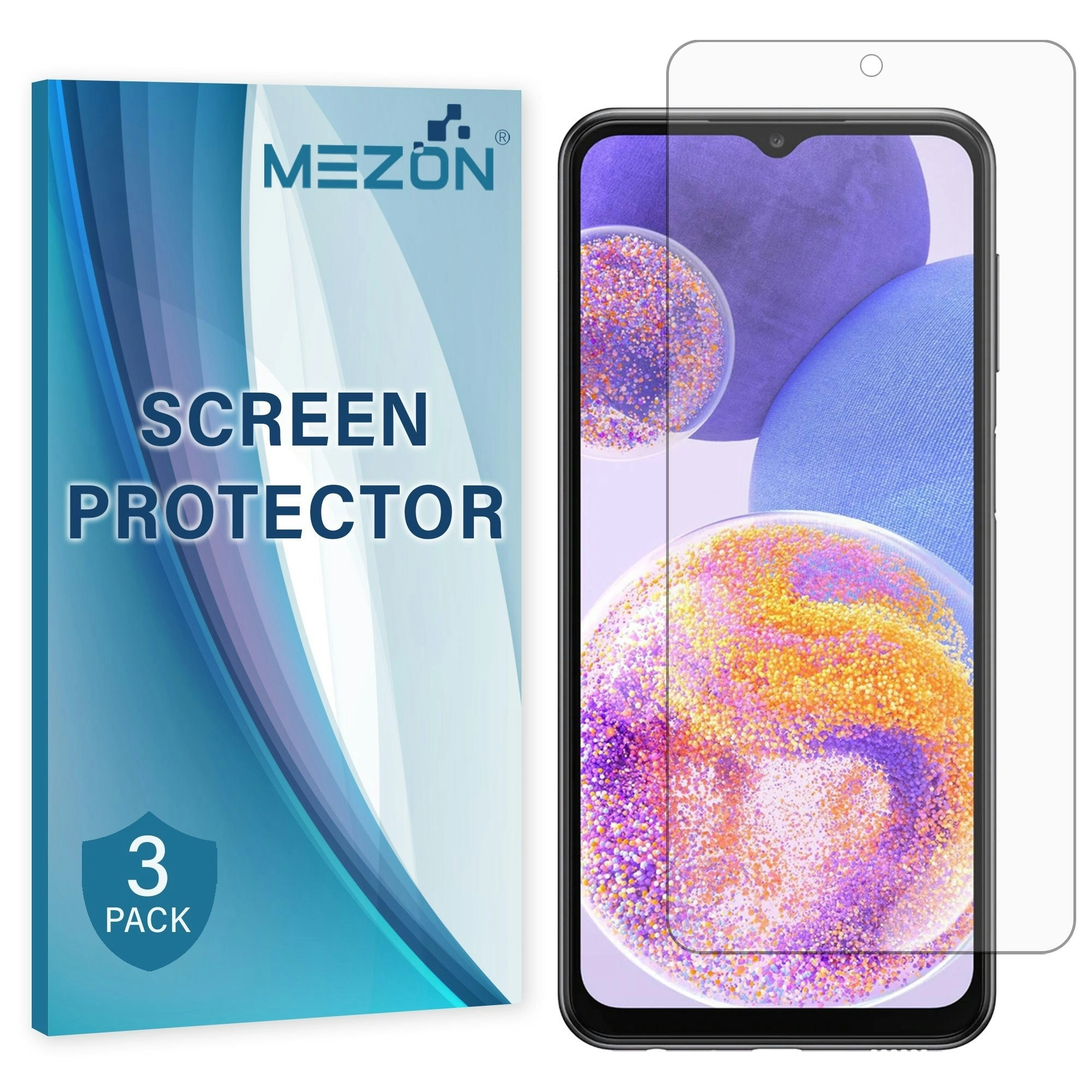 [3 Pack] MEZON Samsung Galaxy A22 5G Premium Hydrogel Clear Edge-to-Edge Full Coverage Screen Protector Film