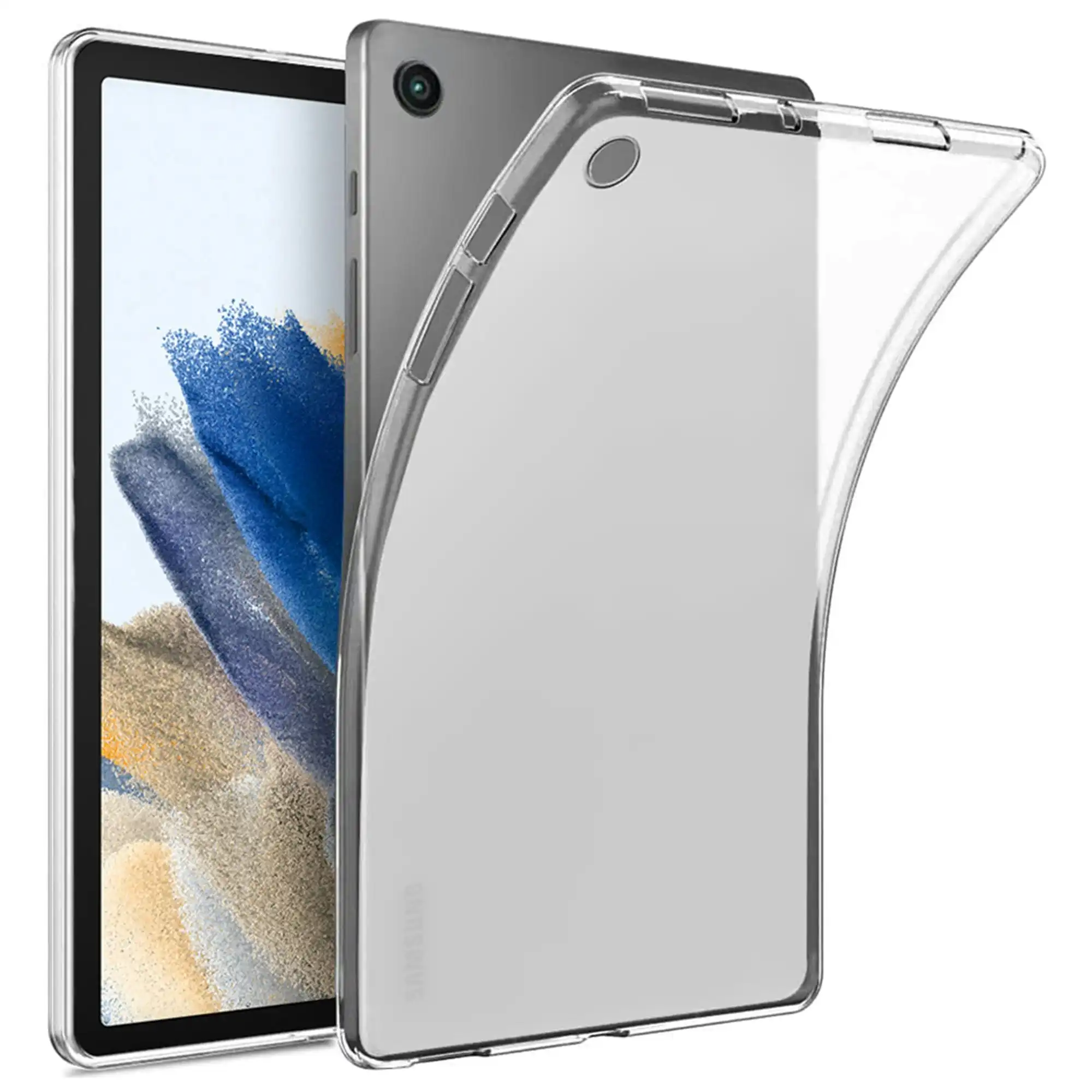 MEZON Samsung Galaxy Tab A8 10.5" Ultra-Thin Transparent Clear TPU Gel Case (SM-X200, X205)