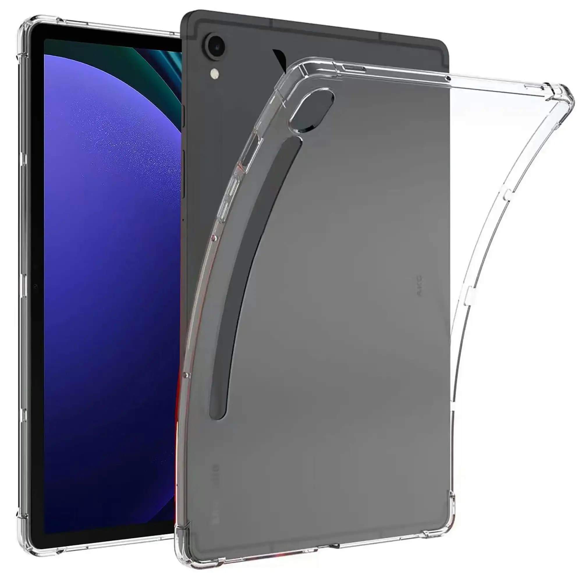 MEZON Samsung Galaxy Tab S9 (11") Premium Thin Transparent Clear TPU Gel Case (SM-X710, X716)