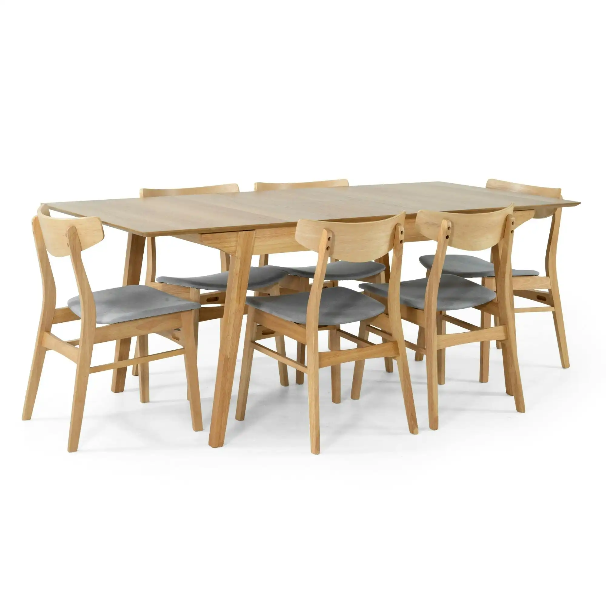 Cusco 7pc 150-190cm Extendable Dining Table Chair Set