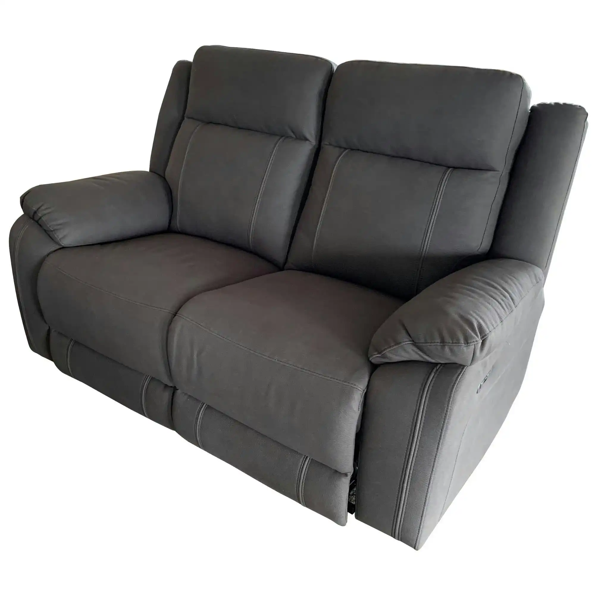 Victor 2 Seater Electric Recliner Sofa Lounge Grey