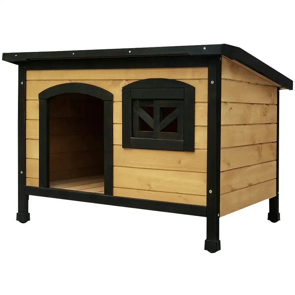 i.Pet M/L size Outdoor Weatherproof Wooden Dog Kennel