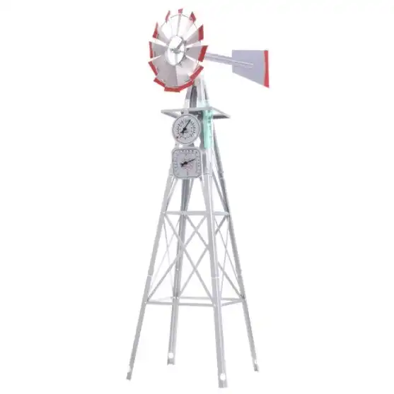 Metal Weathervane Windmill, 5 sizes, 2 colours