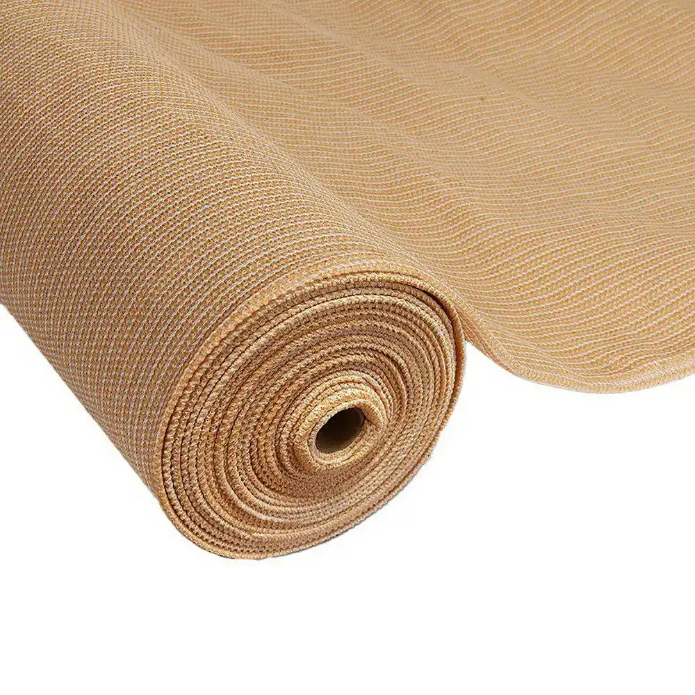 50% UV Beige Shade Cloth Roll, 3.66m x 10m. Heavy Duty HPDE