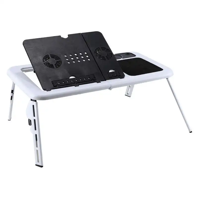 Adjustable Laptop Desk Foldable Table Stand with USB Cooling Fans