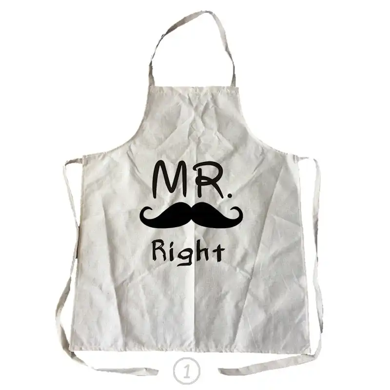 Mr Right & Mrs Always Right Funny Kitchen Apron