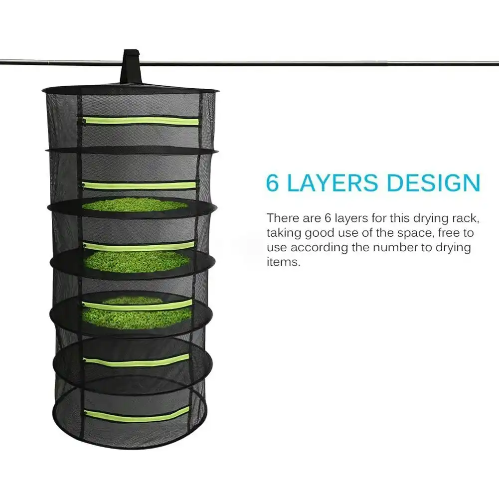 4-6 Layers Folding Herb Flower Drying Rack. 2 Sizes.