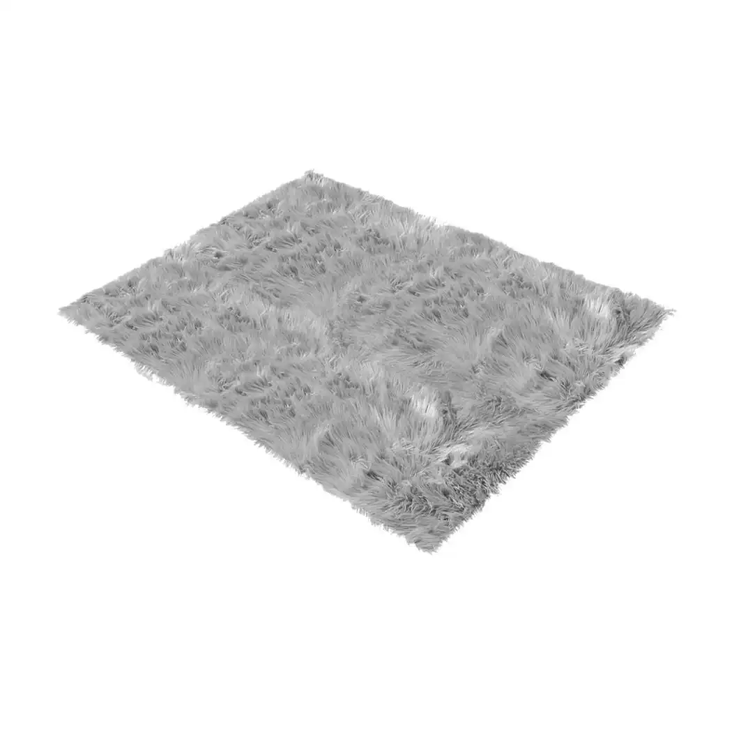 Traderight Group  Floor Rug Shaggy Carpet Area Rugs Soft Fur Living Room Bedroom Mats 60X150 Grey