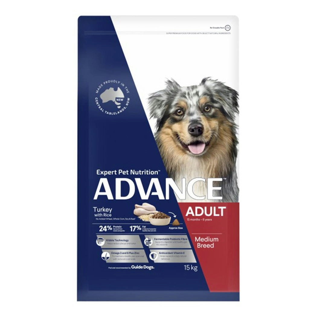 ADVANCE Dog Adult Medium Breed Turkey with Rice 15kg