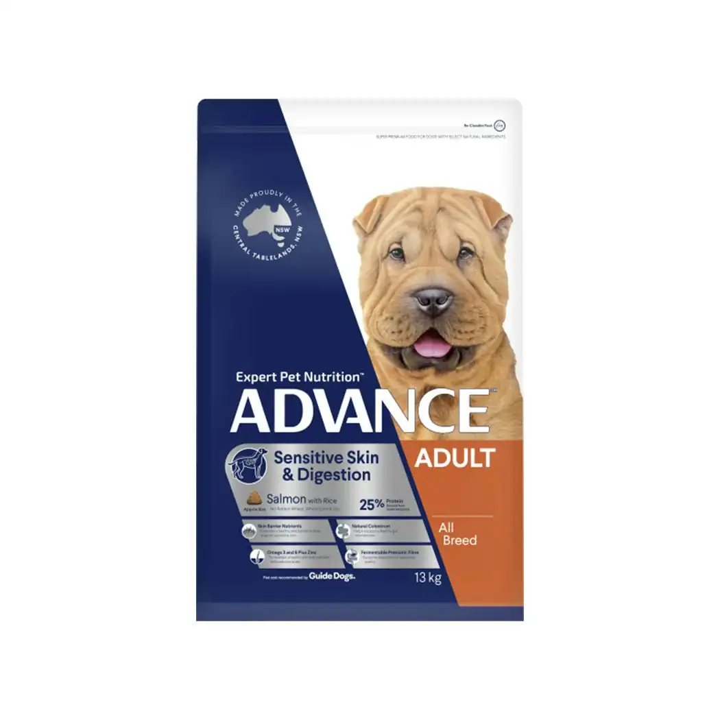 ADVANCE Sensitive Skin & Digestion Adult Salmon Dry Dog Food 13kg