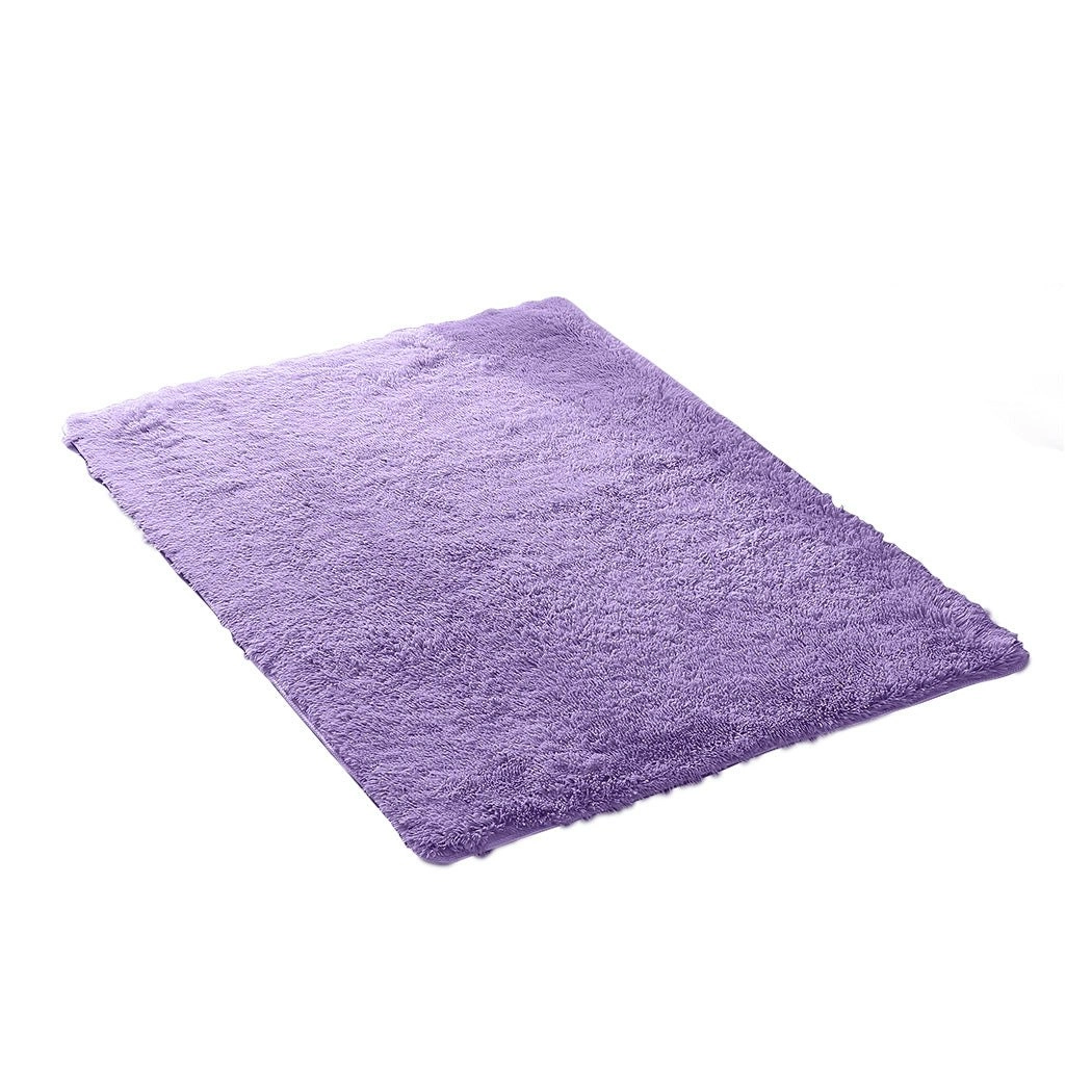 Marlow Soft Shag Shaggy Floor Confetti Rug Carpet Home Decor 120x160cm Purple