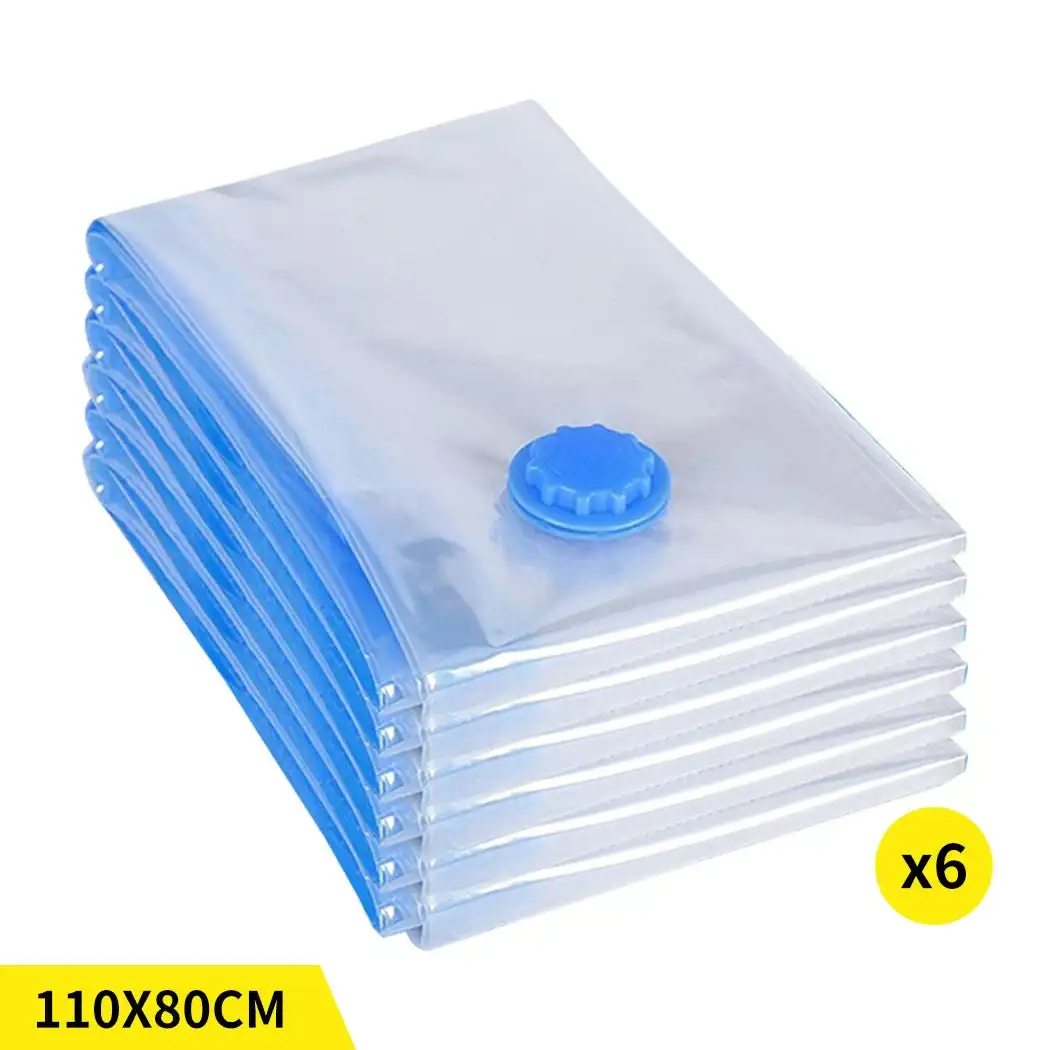 Traderight Group  Vacuum Storage Bags Save Space Seal Compressing Clothes Quilt Organizer Saver (EJ1930-110x80cm-6PK)