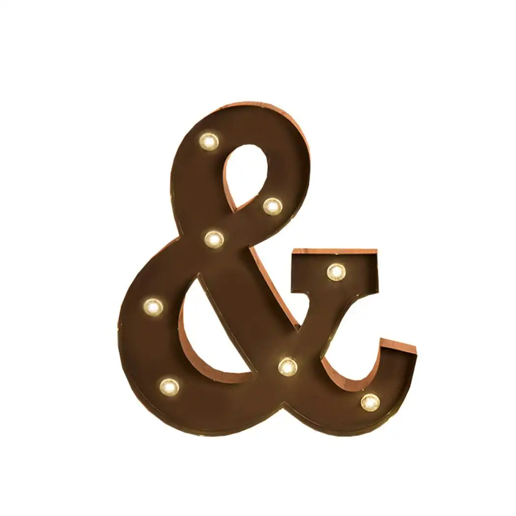 Traderight Group  LED Metal Letter Lights Free Standing Hanging Marquee Party D?cor Letter And